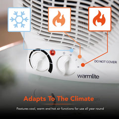 Thermo Fan Heater with 2 Heat Settings and Overheat Protection, 2000W