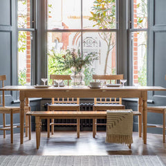 Gallery Eton Oak Extending Dining Table, Seats 6-8
