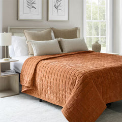 Safdie Crushed Velvet Throw in 4 Colours, 234 X 244 Cm