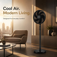 EPISENT 3-in-1 16 Inch Pedestal & Desk Fan with Remote Control – Adjustable Height 65-125cm, 3 Speed Settings, 9H Timer, Oscillating Cooling Fan for Home, Office & Bedroom