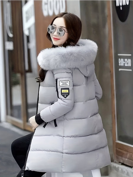 Women's thick and warm winter coat - Cold-proof jacket, suitable for daily and formal occasions - Fashionable outerwear, Women's winter clothing, formal coat, casual coat, mid-length design, easy to care for material, durable fabric