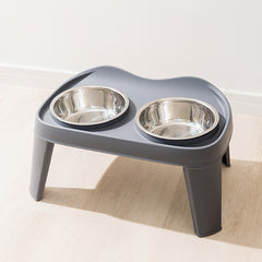 Dog Bowls with Stand, Adjustable Raised Dog Bowl for Large Dogs, Dog Feeding Station with 2 Stainless Steel Dog Bowls, Non-Slip elevated dog bowls