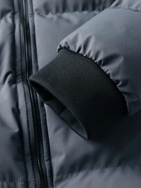 Winter New Style Padded Jacket Men'S Solid Color Fleece Coat Trendy Fashion Hooded Thickened Youth Clothes Casual Padded Coat Men