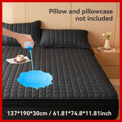 1pc Multicolor Mattress Protector, No Pillowcase And Insert Included, Soft Comfort Solid Color Fitted Sheet Bedding Cover, Minimalist Breathable Bedspread Suitable For Bedroom And Guest Room, Reusable Underpads