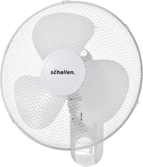 Schallen White 16 Inch Wall Mounted Fan 40cm Oscillating Cooling Fan with Remote Control, 3 Speed Settings, Timer Function, Adjustable Tilt Air Circulator Wall Fan for Bedroom, Kitchen, Office, Garage, Home Cooling Fan UK Plug