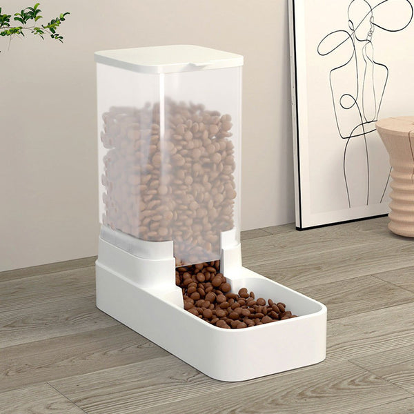 Pet Feeder Pets Food Feeder and Waterer Set 3.8L 2.1kg, 29*13.5*28.5cm, Travel Supply Feeder and Water Dispenser for Dogs Cats Pets Animals