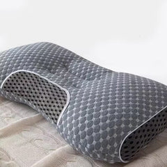 Pack of 2/1 Sleeping Pillows, Ergonomic Neck Support Pillow, Adjustable Contour Support Pillow for Deep Sleep, Breathable Skin-Friendly, Moisture-Wicking, All-Season-1000/2000g