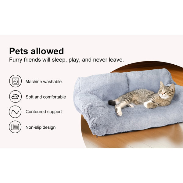 Cat Sofa 66x48x33cm Cat Couch Bed Pet Size 15-20 Stylish Cats Bed Catties Fluffy and Soft Catd Sofa Beds Small Dog Sofas Beds for Dogs and Cats for Small and Medium Dogs
