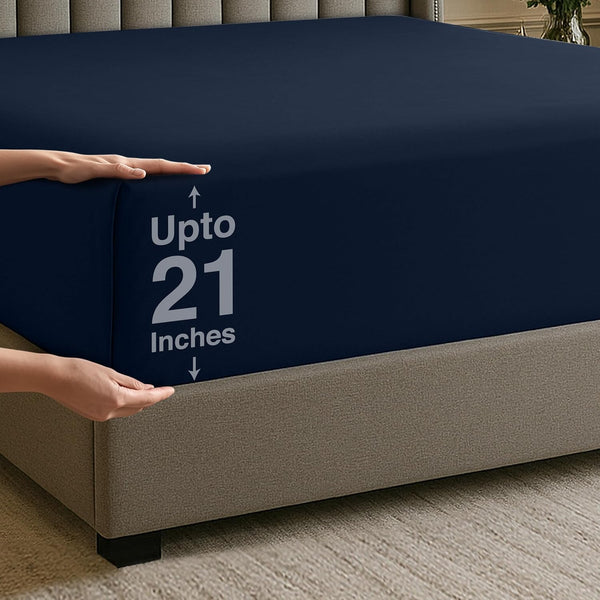 Utopia Bedding Fitted Sheet Double, Grey - Deep Pocket 14 Inch (35 Cm) - Easy Care - OEKO-TEX Certified - Soft Brushed Microfibre Fabric - Shrinkage and Fade Resistant - Bottom Sheet