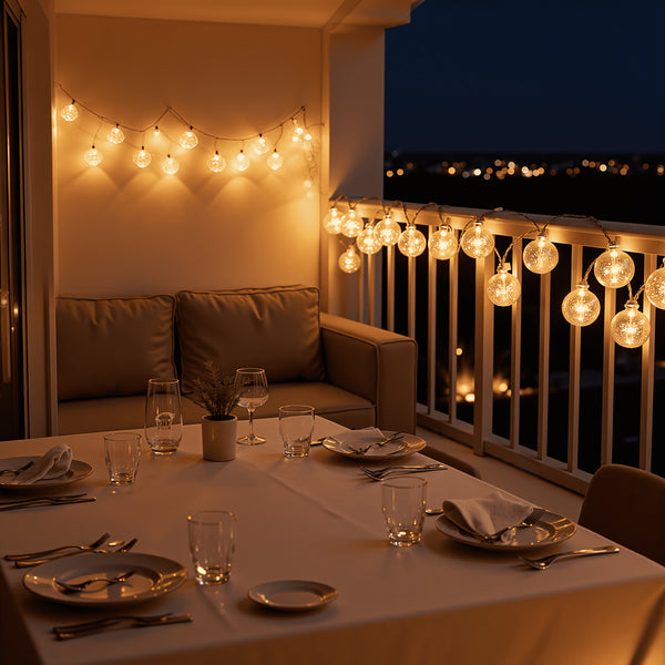 LED Fairy Lights Bulbs Glass Bulbs IP44 Retro Lighting for Indoor/Outdoor Decoration for Garden Party Patio Room Balcony Warm White(10m/20m/30m, 80 LED/160 LED/240 LED)