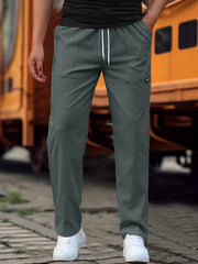 Two-Pc Men'S Casual Pants Men'S Straight-Leg Casual Work Pants Spring And Summer Thin Style