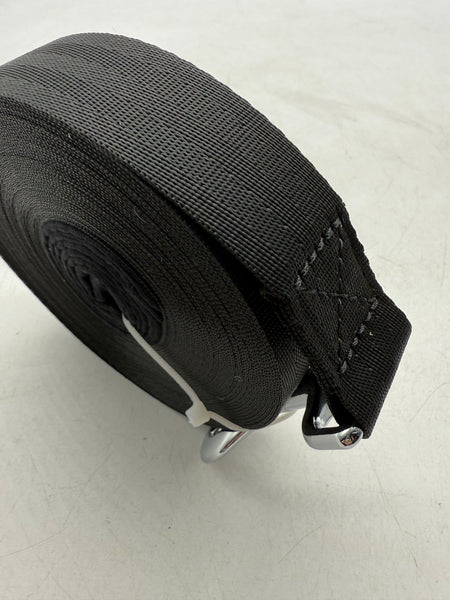 65ft 20m Long Dog Training Leads Obedience Recall Leash Large 25mm Wide in Black