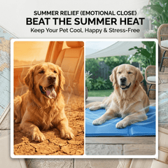 Pet Cooling Mat for Dogs & Cats – Self-Cooling Gel Pad, Comfortable & Portable Cooling Bed, Durable Waterproof Pet Mat for Summer (45 x 60 cm)