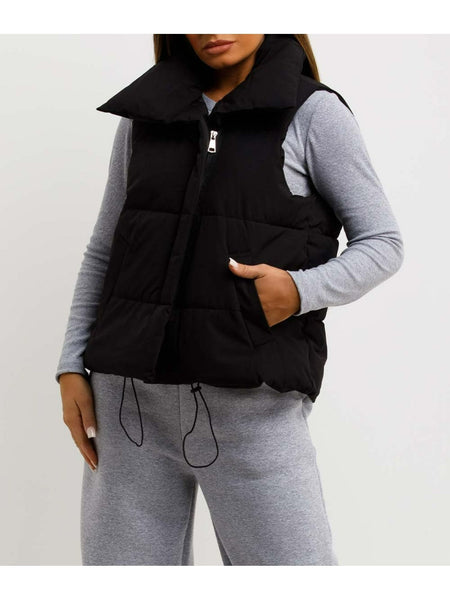 OverSize Puffer Duvet Gilet With Drawstrings