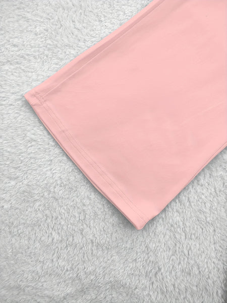 European and American Spring/Summer New Fashion Women's Bottoms: Flared Straight-Leg Pants with Classic English Text Print, Daily Casual Butt-Lifting Peach Butt Long Pants, Three-Piece Set