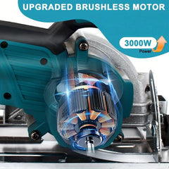 [Machine ONLY]Electric Circular Saw 125mm, Brushless motor,High Power Wood Cutting Saw for Hardwood, MDF, Plywood, Bamboo and PVC Pipe - Corded DIY & Professional Circular Saw
