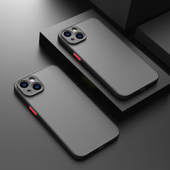 Phone Case - High-Quality Minimalist Frosted Black Phone Cover - Resists Fingerprints, Offers Lens Protection, Features Accurate Cutouts, Provides Full Coverage & Scratch Resistance