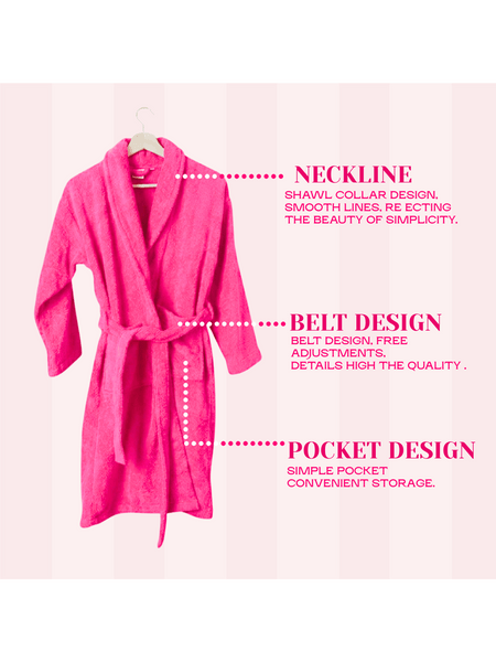 Mens and Ladies Shawl Collar Bathrobe 100% Egyptian Cotton Unisex Shawl Collar Dressing Gown Terry Towelling Bathrobe One Size