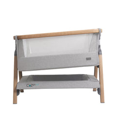 Tutti Bambini Cozee Air Bedside Rocking Crib, Oak & Silver