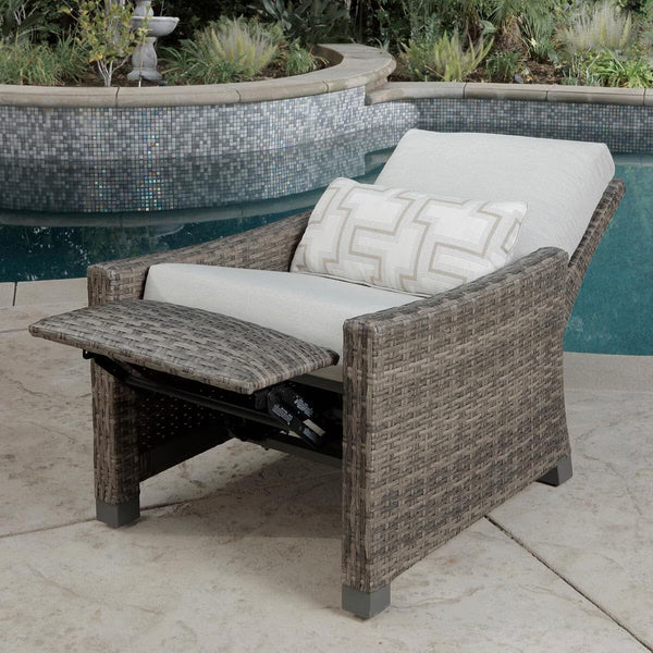 Pacific Casual Sandy Shores Barcalounger 3 Piece Woven Recliner Set