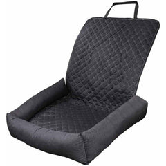 Dog Car Seat Bed – Washable Travel Booster for Small Dogs & Cats with Safety Straps, Anti-Slip Base & Soft Cushion – Portable Front Seat Pet Carrier for Cars, SUVs & Trucks