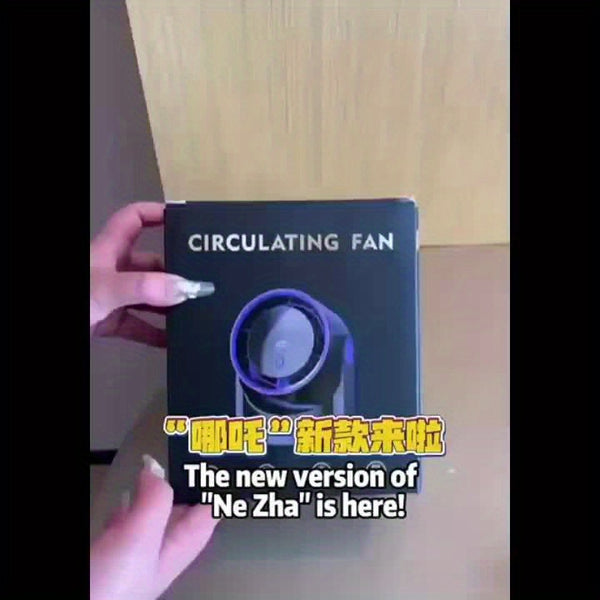 2025 New Upgrade Large Battery Portable Fashion Desk Fan Air Conditioner, 5-Speed Wind Cooling