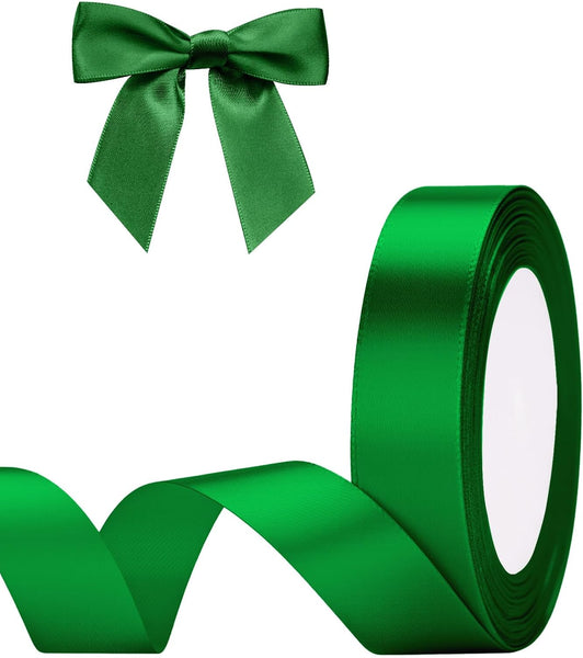 G2PLUS White Stain Ribbons - 22M Thick Fabric Gift Wrap Ribbons for Crafting, Wedding & Valentine'S Day Decoration
