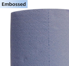 12 x Centre Feed Rolls Blue Tissue Paper Roll | 400 SHEETS PER ROLL | Premium quality