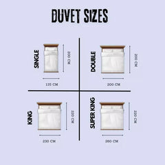 ELAFY Hotel Quality Duvet Quilt Size Single Double Super King All Tog 4.5 10.5 13.5 15 All Seasons Duvet