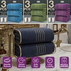 3pcs Coral Velvet Bath Towel Household Chest Bath Towel Coral Velvet Bath Towel Super Absorbent Bath Towel Soft Absorbent Adult Bath Towel Manufacturers Wholesale