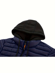 Lightweight Warm Hooded Jacket - Windproof, Ultra-Warm Padding, Quilted Design, Practical Storage Pockets, Suitable for Winter Daily Wear and Outdoor Occasions, Nylon Fabric, Zip Closure, Regular Fit, Winter Coat | Hooded Jacket |