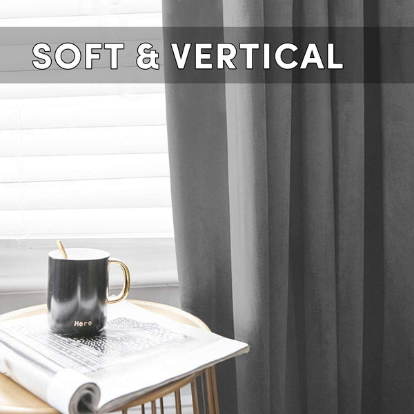 2pc Luxury Velvet Curtain Panels with Free Matching Velvet Cushion Cover – Thermal Insulated Grommet Top Drapes, Energy Saving Curtain Panels for Bedroom & Living Room Home Decor, Perfect Holiday Gift