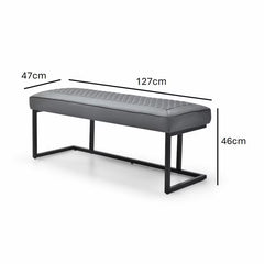 Indus Valley Arden Ceramic Dining Table with Grey Corner Bench & Low Bench