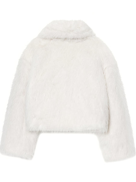 Faux Winter Warm Fashion Plush Top Short Coat for Women