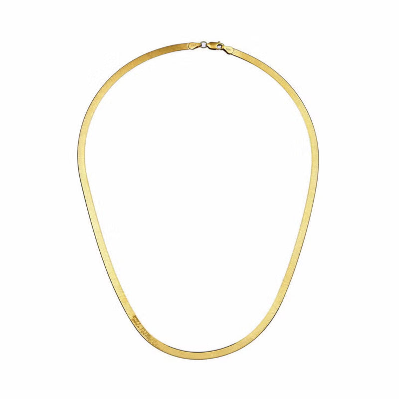 14Ct Yellow Gold Herringbone Necklace