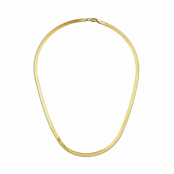 14Ct Yellow Gold Herringbone Necklace