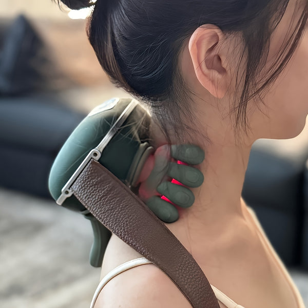 USB Rechargeable Deep Tissue Massager, 8-Claw - Portable Finger Press Massager Suitable for Neck, Back, Shoulders, and Legs - Perfect Gift for Men and Women, Waist, Relaxation. Sternocleidomastoid Muscle Massager, Wireless Portable Heat Neck