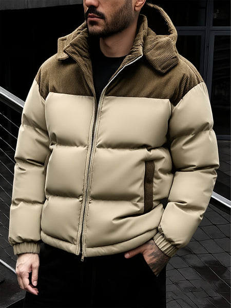 SIJIDOUPick:Men's Winter Hooded Warm Padded Jacket Stylish Trendy Thickened Coat for Autumn/Winter