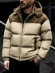 SIJIDOUPick:Men's Winter Hooded Warm Padded Jacket Stylish Trendy Thickened Coat for Autumn/Winter