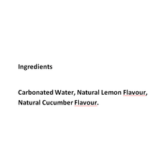 Voss Lemon and Cucumber Sparkling Water Flavoured Carbonated Spring Water Glass Bottles Pack of 12 x 375ml