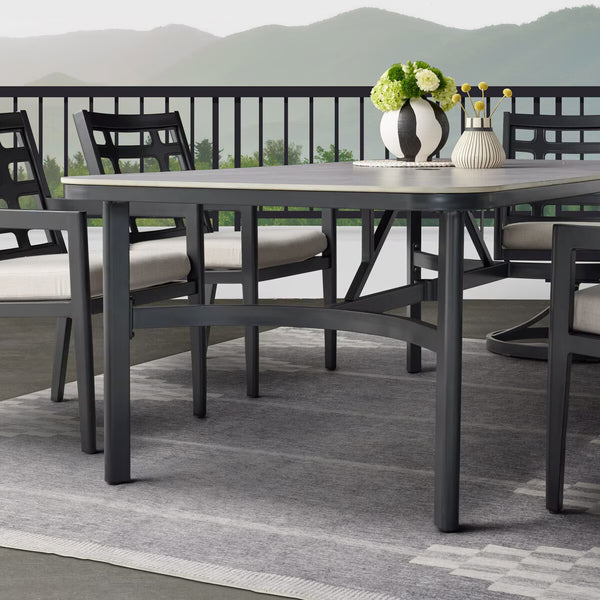 Agio Formia 7 Piece Cushioned Dining Patio Set + Cover