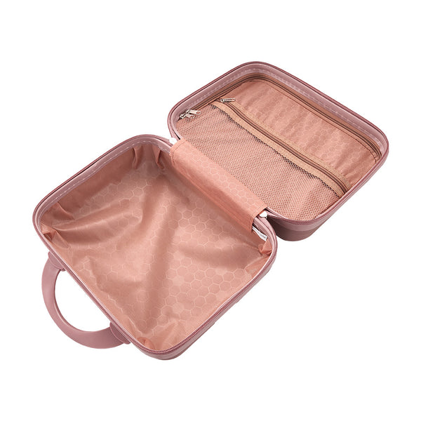Portable Handheld Plastic Makeup Bag with Elastic Band & Zipper, Jewelry Box, Gift Box for Storing Souvenirs, Luggage Cart for Boarding The Aircraft, Multifunctional Suitcase with Internal Dividers, Can Hold Cosmetics, Towels, Toiletries