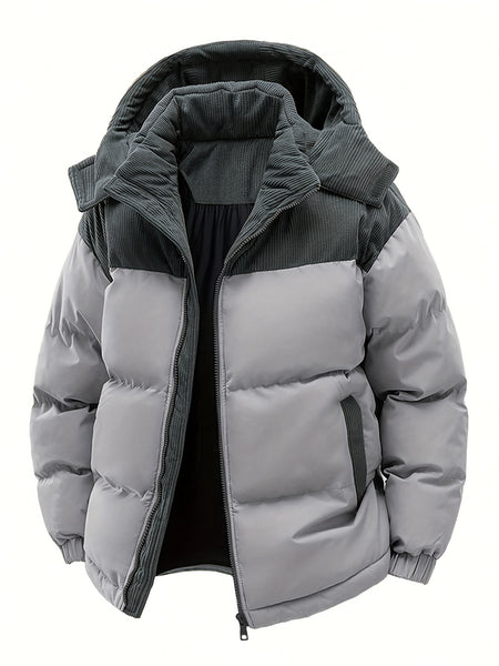 SIJIDOUPick:Men's Winter Hooded Warm Padded Jacket Stylish Trendy Thickened Coat for Autumn/Winter