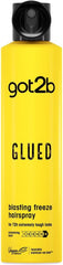 Got2B Glued Blasting Freeze Hairspray 300 Ml, Glued Hairspray for up to 72H Ultra Strong Hold, Hairspray Got2B, for Extreme Hairstyles, Vegan Formula