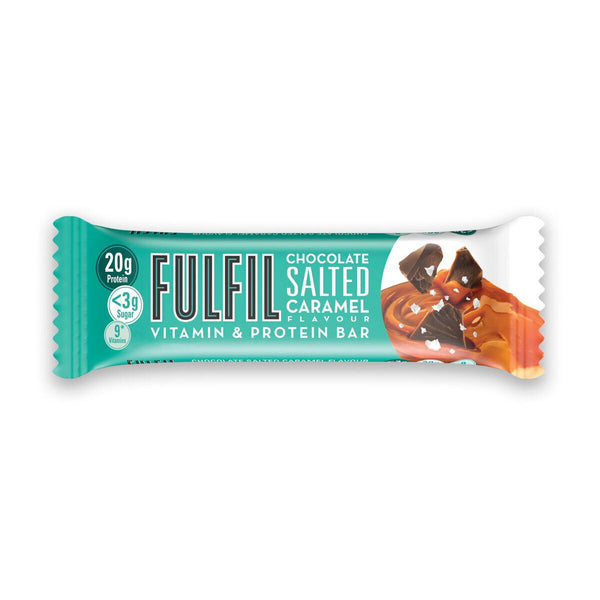Fulfil Chocolate Salted Caramel Protein Bar Snack, 15 X 55G