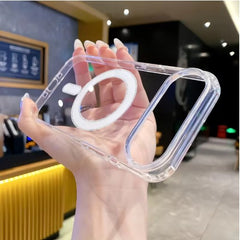Clear Acrylic Magnetic Magsafe Case for iPhone 17 / 17 Air/ 17 Pro / 17 Pro Max Magnetic - Wireless Charging Shockproof Slim Cover