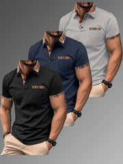 3pcs Set of New Men'S Casual Office Administrative Shirts