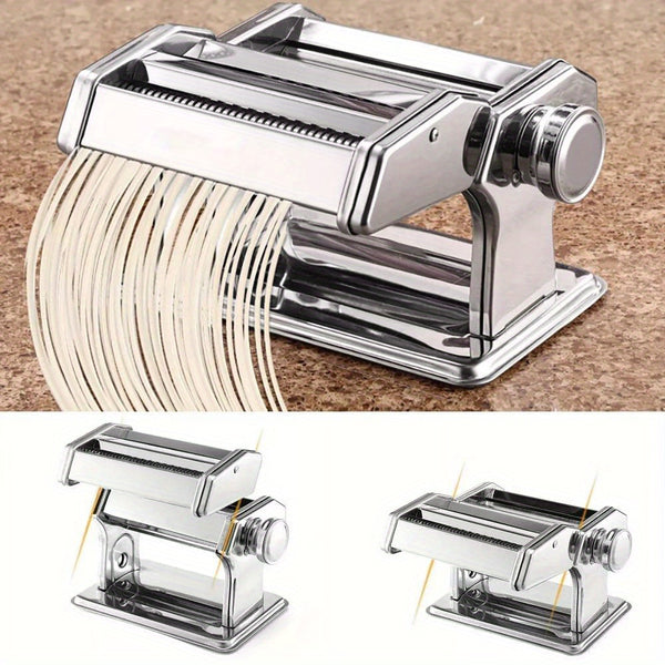 22 X 20.8 X 15.5 Cm Stainless Steel Adjustable Pasta Maker Machine Lasagne Spaghetti Ravioli Cutter