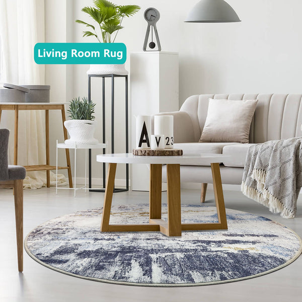 1pc Area Rug Modern Abstract Living Room Boho Art Bedroom Dining Room Nursery Lounge Home Office Grey/ , Home Practical Carpet Round and Rectangular