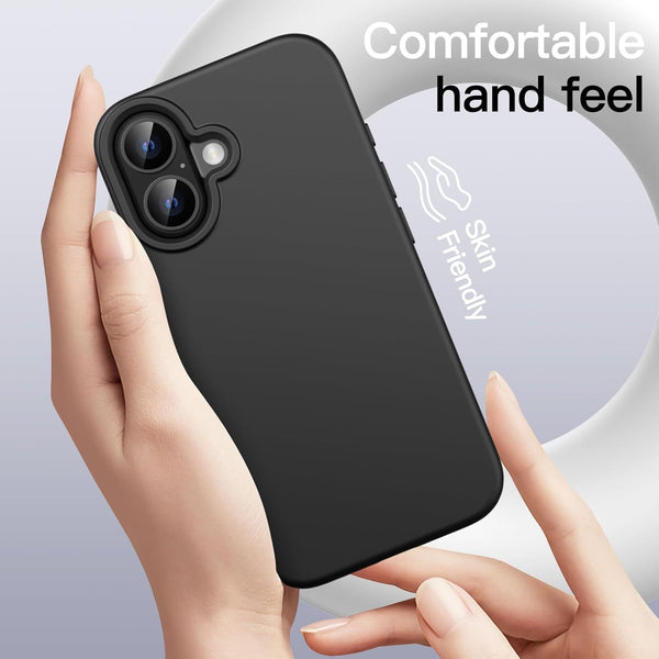 Case For iPhone 16 Pro Max Plus 15 Pro Max Plus 16e (2025) 14 Pro Max Plus 13 Pro Max Mini 12 Pro Max Mini 11 Pro Max Black Shockproof Phone Cover